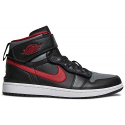 Air Jordan 1 High FlyEase 'Smoke Grey Gym Red' Black/Smoke Grey/White/Gym Red CQ3835 006 AJ 1 Sneakers
