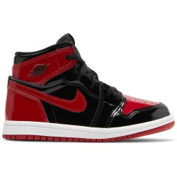 Air Jordan 1 Retro High OG TD 'Patent Bred' Black/Varsity Red/WhiteAQ2665 063 AJ 1 Sneakers