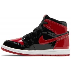 Air Jordan 1 Retro High OG TD 'Patent Bred' Black/Varsity Red/WhiteAQ2665 063 AJ 1 Sneakers